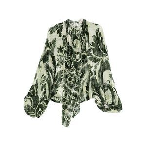 For Restless Sleepers Women Printed Silk Blouse